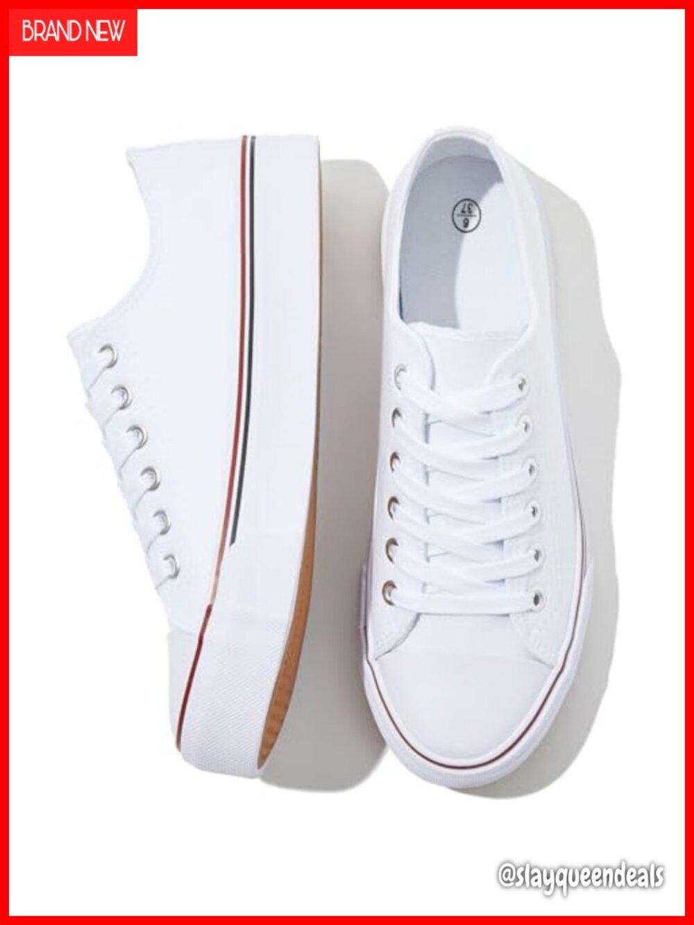 Women's Canvas Sneakers - Lightweight Slip Resistant Lace Up Athletic Shoes